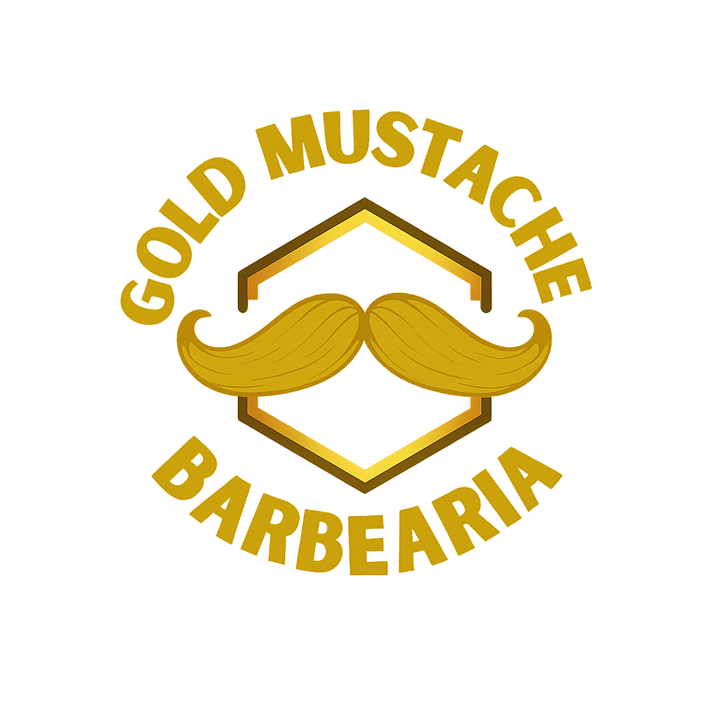 Logo da Gold Mustache Barbearia